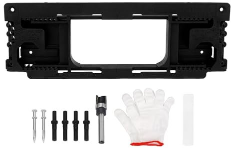 Router Door Jamb Hinge Jig Kit, Adjustable Door Hinge Jig Kit, Accurate Cuts for Various Hinge Sizes and Door Thicknesses, Mortise Template for Router