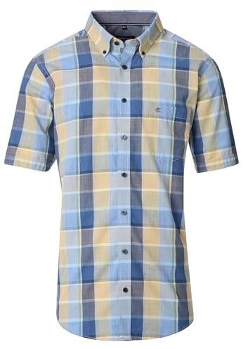 CASAMODA Freizeithemd Kurzarm kariert Casual Fit