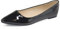Bella Marie Angie Damen-Ballerinas mit spitzem Zehenbereich, klassischer Stil, Schwarz, schwarzer lack, 37.5 EU