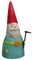 KUHEIGA Zaunhocker Zaungast H: 26cm Gartenzwerg Zwerg Metall Gartenfigur Figur