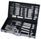TAINO Grillbesteck Koffer 24-TLG. Edelstahl Grillkoffer Grill-Set Besteck-Set Grillen Grill-Werkzeug