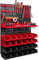 botle Garagenregal 576 x 780 Wandregal Stapelboxen Werkzeughalter Sichtlagerkästen Kunststoff Box Schütte (ITBNN600x2-U1001-MIX18)
