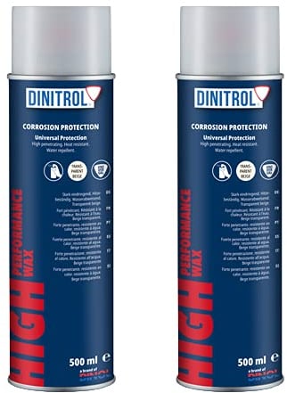 Dinitrol Unterbodenwachs, leistungsstark, 500 ml, transparent, 2 Stück