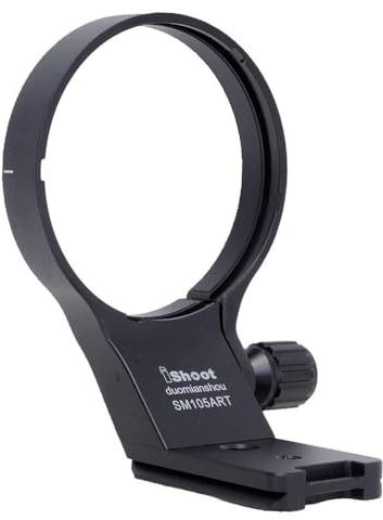 iShoot 82mm Lens Collar Tripod Mount Ring Compatible with Sigma 100-400mm f/5-6.3 DG DN OS & 105mm f/1.4 DG HSM Art, Lens Support Holder Bracket Built-in Arca-Swiss Fit Quick Release Plate Dovetail
