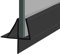 Shower or Bath Screen Door Seal | Fits 4, 5 or 6mm Glass | Seals Gaps of Up to 12mm | 80cm, 90cm, 140cm, 2m or 2.6m Long | SEAL004 (80cm Length, Black)