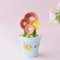 OBEST Ceramic Measuring Spoons Set with Storage Pot， 4 Different Sizes Flower Shapes Reusable Baking Home Kitchen Porcelain Measuring for Dry and Liquid Ingredients 1 TBS 1 TSP 1/2 TSP 1/4 TSP