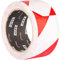GRIP Eventbasics Bodenmarkierungsband GT 800 | PVC Warnband rot-weiß gestreift | 50 mm x 33 m | selbstklebend