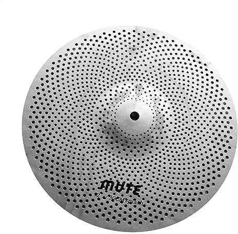 Platillo Splash De Plata Pulida De Bajo Volumen De 12 Pulgadas para Practicar Accesorios para Instrumentos de percusión