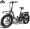 Fafrees F20 X-MAX [ Offiziell ] E-Bike Herren 20 Zoll 48V 30Ah Akku Fatbike Ebike Klapprad, E Bike Damen Elektrobike Mountainbike Bremslicht, Elektrofahrrad Fahrrad 150kg 65N.m