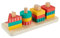 Fisher-Price Sortierspielzeug für Kleinkinder Formen-Stapelspielzeug aus Holz, 13 Holzteile für feinmotorisches Spielen, Kindergartenkinder ab 2 Jahren, HXV05