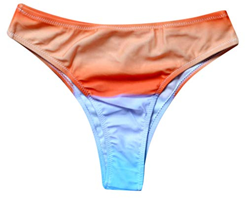 chhoioia Handuhr Herren Frauen mit bedruckten reizvollen Badehosen Schwimmen Bikini Beach Bikini-Kleidung Set Männer Unterhemden (Orange, L)