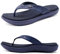 KuaiLu Bleu Tongs Femmes Sandales en Cuir de Mode été Avec Support de Orthopédique Tongs de Plage et Claquettes de Piscine Taille 38EU