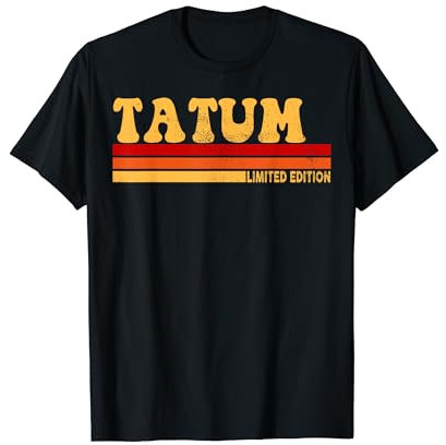 Tatum Name Personalisierte Süße Idee Frauen Vintage Tatum T-Shirt