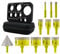 SANLEETEK Foret Diamant Carrelage Kit - 11pcs 6/8/10/20/25/28/32/35/45/65mm+50mm Mèches Chanfrein Dentelé Scie Cloche avec Tige Triangulaire pour Carrelage Céramique Porcelaine Marbre Granit