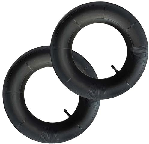 Uoimky Chambre à Air 3.50-8, 2 Pièces Pneu pour Brouette avec Tubes Intérieurs de Remplacement, Rubber Valve de Roue pour Camion à Main et Jardin