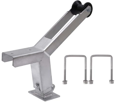Adjustable Boat Trailer Winch Post with Roller, Fits 3 W x 4 H Trailer Frames, Boat Trailer Winch Stand