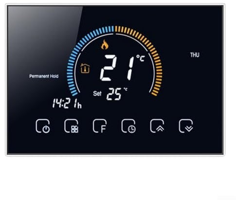CWOQOCW Compact Smart Thermostat, WiFi Wireless Programmable Thermostat, Wall-mounted Heater Thermostat For Boiler Control Needs