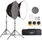 GSKAIWEN 110W achteckiges Parabol-softbox licht Beleuchtungsset, 95 cm Softbox mit Wabengitter/Fernbedienung/Lichtständer, Videoaufnahmen, Porträts, Produktfotografie, Live-Übertragung, Tiktok, Studio