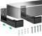 WALI Universal Soundbar Wall Mount, Center Channel Speaker Wall Mount Dual Bracket Hold up to 15 kg/33 lbs, Arms Extend Adjustment from 9-15 cm/3.5”-6.1”, Black (SLK202)