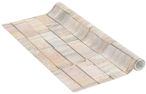Venilia Lámina adhesiva, Pared de tablones de madera, 45cm x 1,5m, Espesor 95μ, Vinilo autoadhesivo para muebles o cocina, decorativas papel pintado pared, PVC sin ftalatos, Fabricado en UE