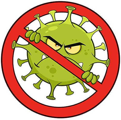Fun Aufkleber Anti Virus - Anti Corona, lustige Motive für alle welche die Welt Nicht nur schwarz-weiß sehen!
