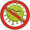 Fun Aufkleber Anti Virus - Anti Corona, lustige Motive für alle welche die Welt Nicht nur schwarz-weiß sehen!