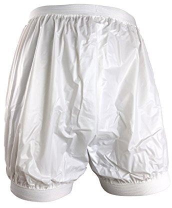 Haian unisex vuxen inkontinens pull-on plast komfortbyxor (vit, L)