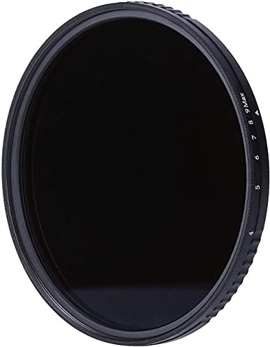Rollei Variabler ND Filter, F:X Pro Variabler Rundfilter - ND8 bis ND 512 aus Gorilla® Glas mit 3-9 Blendenstufen Verdunkelung, stufenlos Einstellbarer ND-Filter, ideal für die Landschaft Fotografie