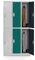 Jan Nowak Schließfachschrank 3B2A Wertfachschrank Metallspind Umkleideschrank 6 Fächer Stahlblech Pulverbeschichtet 185 cm x 90 cm x 45 cm (H x B x T) Mehrfarbig