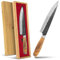 EKVALLY • BARK Kochmesser Damastmesser Chefmesser 20cm Klinge 67 Lagen extrem scharf Profimesser Küchenmesser aus Damaststahl mit Olivenholzgriff