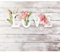 decomonkey - Papier Peint Panoramique Fleurs Lys 350x256 cm - Décoration murale – Tapisserie pour chambre salon - Inscriptions en anglais planches bois fleurs amour tendances fulloflove