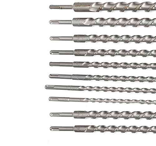 Taladro de vástago redondo SDS Plus, martillo eléctrico, brocas de vástago redondo, agujeros de taladro de martillo cruzado rotatorio en hormigón, metal, piedra, baldosas de cerámica