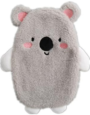 LZHLMCL Bouillotte Chauffante Chauffe Mains En Peluche Pour Injection D'Eau D'Hiver Main Mignonne Dans Un Sac D'Eau Chaude Amovible Isolation Bouteille D'Eau Chaude Koala