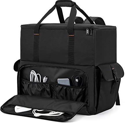 Trunab PC Tower Tasche, Computer Rucksack für Prozessoren, Maus, Tastatur, Kopfhörer und Kabel, nur Tasche, Schwarz