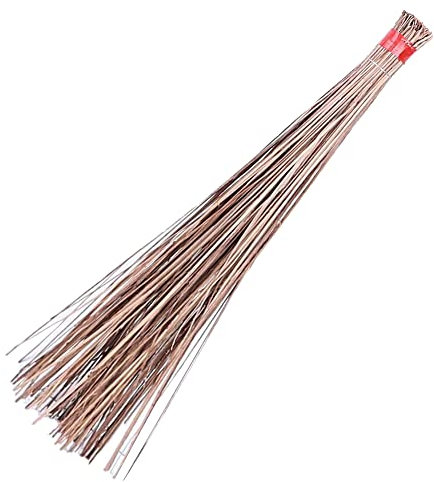 COSYNEE - 1 Piece of 32 inch Multi-Surface Sturdy Outdoor Authentic Coconut Leaf Broom Asian Heavy Duty Broom Natural Coconut Leaf Broom (Country Rustic)