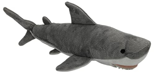 Teopet weißer Hai Kuscheltier 40 cm groß - sehr weich und flauschig - Realistisches Plüschtier, Stofftier aus nachhaltigen Materialien - Geschenk für Babys, Kinder und Erwachsene