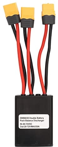 Focket Doppelter Batterieentladekonverter für 20V-72V Dual Battery Pack Switch Balancer Zur Erhöhung der Kapazität durch Anschluss von Zwei Batterien Im Parallelen