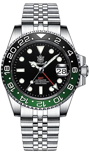 Burnside Steeldive SD1993, GMT, Sprite, NH34, Sapphire, Lume, 300m Diver, Diving, BNIB, Schwarz , Klassisch
