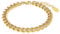 s.Oliver Armband Edelstahl Damen Armschmuck, 17+3 cm, Gold, Kommt in Schmuck Geschenk Box, 2036844