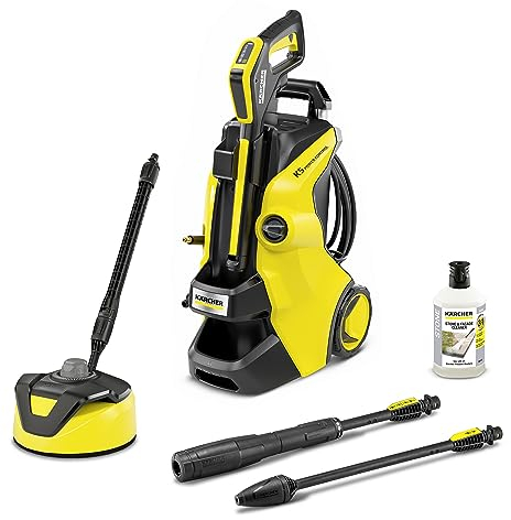 Kärcher K 5 Power Control Home Pressure Washer, Pressure: max. 145 bar, Flow Rate: 500 l/h, Area: 40 m²/h, Water Filter, Weight: 13 kg, high-Pressure Gun, Dirt Blaster, Spray Lance, Home Kit