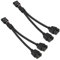 tlidfgeo 2 Pcs USB 2.0 Doppel-Verlängerungskabel mit Abschirmung Kabel, 9-polige auf Dual 9 Header Stecker, PC Mainboard Pinheader Buchse, Adapter Port Multilier für Motherboard (Schwarz)