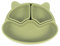 Althea Living - Plato Silicona Orgánica Bebé con Divisiones y Ventosa | Ventosa Fuerte, BLW, Libre de BPA | Extras Compartimentos Desmontables | Fácil Limpieza, Verde Oliva, Silicona
