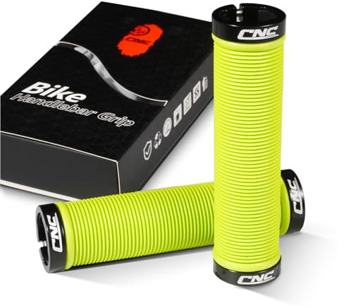 CNCLOL Mountain Bike Handlebar Grips,Bicycle Handlebar Grips for MTB/BMX,Green
