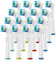 OralVista Elektrische Zahnbürstenköpfe, 16er-Pack kompatibel mit Oral B Aufsteckbürsten, Zahnbürstenaufsatz Oral B für empfindliches Zahnfleisch tiefe Reinigung Hochwertige Borsten, einfache Passform