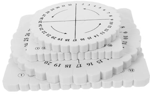 HOODANCOS Seilwebbrett 4 Stück Rund Und Quadratisch Langlebig Leicht 150mm 100mm Selbstgemacht Armband Flechtscheibe Für Seilstricken Und Basteln