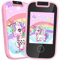 Dhapy Smartphone per Bambini, Telefono Touch Screen per Bambini, Lettore Musicale MP3, Giocattolo Educativo con Scheda SD 8G, Rosa