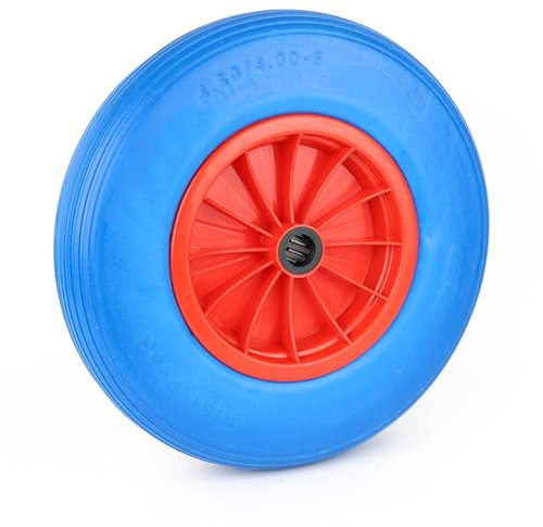 DIVCHI Pneumatic Wheel Air Filled Tires 4.8/4-8 Heavy-duty Replacement Wheels For Wheelbarrows, Hand Truck, Utility Cart, Garden Cart, Buggies (Blue)