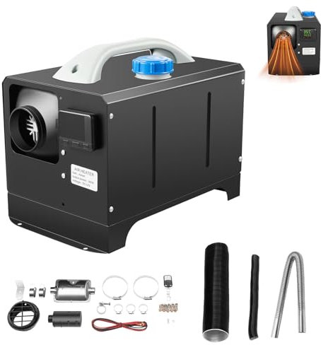 ACROSSPART Luft Dieselheizung Standheizung Diesel Heizkanone mit Zeitschaltuhr Geringes Rauschen Standheizung Diesel Dieselheizung mit LCD-Display & Fernbedienung