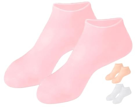 Feuchtigkeitsspendende Silikonfußsocken für Damen, Dehnbar, 1 Paar