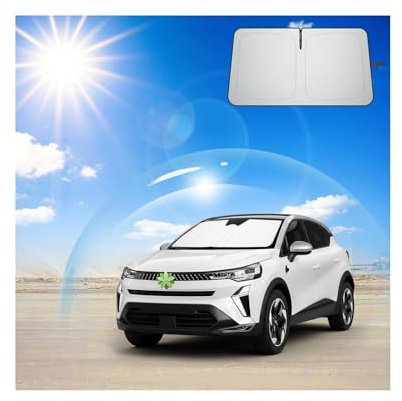 Ruiya Parasol para Parabrisas Delantero Compatible con Renault Captur 2 2020-2026, Protección Solar Anti UV y Rayos, Cubreparabrisas Plegable para Accesorios de Coche